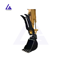 Pulgar Hidráulico Progresivo LIGONG (Q355B/NM400/HARDOX400) para Excavadoras de 1-50T, Mejora la Eficiencia en la Construcción de Materiales