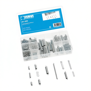 Surtido de resortes helicoidales Fervi de 200 piezas para reparación mecánica - Product Image 2