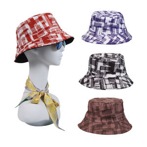 Sombreros de cubo esenciales para exteriores con estampado de línea personalizado, sombrero plegable y plegable Unisex para viajes - Product Image 1