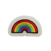 Groothandel Fabrikant Rainbow Shaped Kleuren 100% Geborduurde Patches