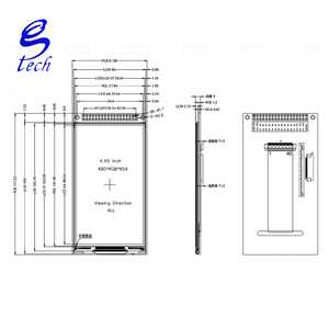 Écran LCD TFT de 4,45 pouces ST7701, petit écran avec résolution 480x854, écran couleur LCD, module RGB - Product Image 2