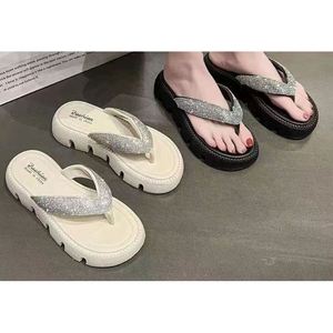 Bán Buôn 2022 Mùa Hè Của Phụ Nữ Dép Đế Dày Dép Đi Trong Nhà Cao Gót Nữ Giản Dị Flip Flops - Product Image 3