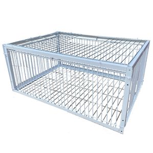 Gabbia per uccelli in metallo portatile e facile da montare per esterni con ingresso a traino - Product Image 2