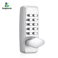 Serrure de porte numérique intelligente en alliage de zinc étanche avec code mécanique sans clé pour extérieur, grade 1 ANSI, blanche