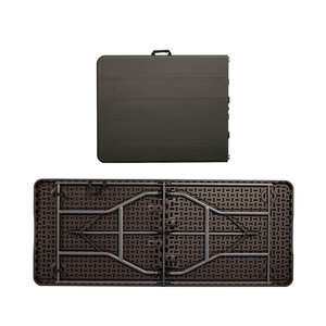 Tavolo pieghevole semplice in plastica <span class=keywords><strong>con</strong></span> motivo in legno e panca per birra <span class=keywords><strong>con</strong></span> sedia - Product Image 5