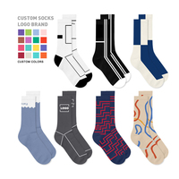 Ensemble de chaussettes longues pour hommes, de couleur du fabricant, pour le travail et le bureau Chaussettes respirantes classiques pour hommes