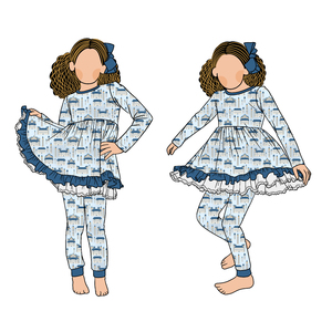 Little Glow Kid Set da Gioco con Gonna a Cerchio Completo e Vestito con Massimo Effetto Giroscopico, Pantaloni Culotte in Pizzo Invernale con Occhiellatura per Bambine - Product Image 2