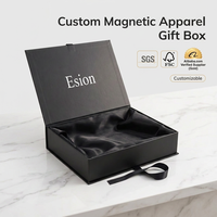 Boîte cadeau magnétique de luxe avec logo personnalisé, finition mate et revêtement UV, pour emballages de cosmétiques, vêtements, perruques et coffrets cadeaux