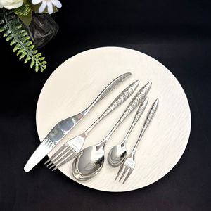 304 Stainless Steel Western Cutlery Set Steak Knife Fork <b>Spoon</b> Dessert Set For Home Restaurant Catering - Product Image 2