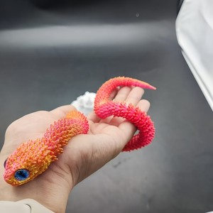 Figura Coleccionable de Serpiente Realista Articulada, Articulación Libre, 40cm, Impreso en <span class=keywords><strong>3D</strong></span>, Ideal para Decoración de Hogar y Oficina, Regalo