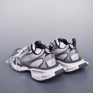 Zapatos para caminar informales gruesos con cordones para hombre de alta calidad, zapatillas de diseñador superior de malla de tendencia a la moda, venta al por mayor - Product Image 2