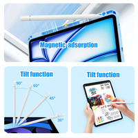Stylet pour iPad avec Bluetooth, charge magnétique, sensibilité à l'inclinaison, rejet de la paume pour tablettes