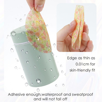 Couvre-mamelons en silicone adhésif respirant, mat, solide, à motif imprimé, réutilisable, invisible, pour femmes