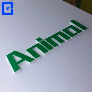 Venta caliente pintura en aerosol logotipo personalizado signo PVC firmar letras