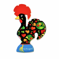 Aimant de réfrigérateur en céramique en forme de coq populaire du Portugal, impression 3D personnalisée, souvenir touristique, cadeau publicitaire promotionnel