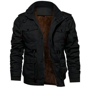 Nouvelle arrivée Veste d'hiver à manches longues pour homme Fabriquée sur mesure Col montant uni Imperméable Chaude Fermeture éclair Vêtement de rue Taille personnalisée - Product Image 2