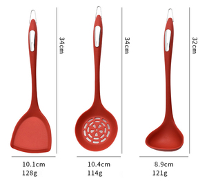 Espumaderas de Silicona, Juego de 3 Utensilios de Cocina Sólidos para Cocinar y Hornear, Libres de BPA, Ecológicos - Product Image 6