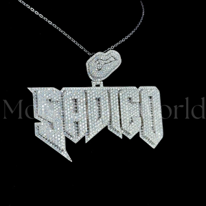 Pendentif en argent 925 de qualité supérieure avec diamant moissanite, brillance premium, collier hip-hop, charme disponible au meilleur prix du marché - Product Image 6