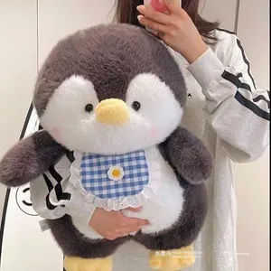 Carino piccolo <span class=keywords><strong>pinguino</strong></span> <span class=keywords><strong>peluche</strong></span> tecnica cerato ragazza bambola di pezza in cotone PP cuscino per dormire perfetto regalo di compleanno per bambini di San Valentino - Product Image 2