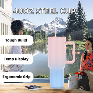 Vaso Térmico de Acero Inoxidable de Doble Capa de 40 oz, Tercera Generación, Botella de Vacío 304 para el Regreso a Clases - Product Image 3