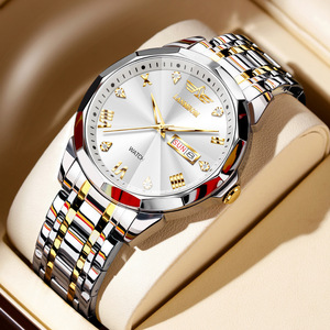 Watch wholesale quartz watches cross-border foreign trade dual calendar men's watch men's watch - Product Image 3