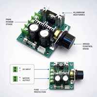 10A 50V Auto PWM Régulateur De Vitesse Module D'alimentation DC 12V 24V 30V 40V 13KHZ Gouverneur Générateur Pièces Accessoires