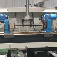Tour CNC à double extrémité à entraînement central synchrone à rouleaux en acier HENGXING pour rouleaux de guidage