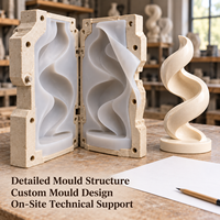 Moule en résine Tietuo + noyau en silicone pour œuvres d'art en PU C293-G4, spécialiste des composants imitation bois en polyuréthane