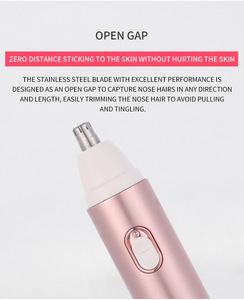 เครื่องโกนขนสำหรับผู้หญิงแบบ4 in 1เครื่องโกนขนสำหรับผู้หญิงเครื่องโกนขนแบบไม่เจ็บบริเวณใบหน้าที่โกนขนขอบปากขาหนีบจมูกคิ้ว - Product Image 4