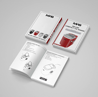 Impresión de Folletos de Instrucciones Personalizados - Guía de Usuario en Formato Plegable, Impresión Digital en Papel de Arte para Productos Electrónicos e Industriales
