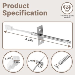 Pièces de four en promotion : Sonde de température de four 316233902 compatible avec <span class=keywords><strong>Frigidaire</strong></span>, remplace 316233900, 316233903, 4929364 - Product Image 4