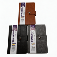 Carnet d'affaires en cuir PU A5 avec fermeture magnétique, reliure cousue, 120 feuilles, logo personnalisé, agenda pour cadeau d'entreprise