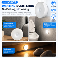 Lumière LED sans fil étanche et à intensité variable pour armoire et placard, rechargeable par USB, DC5V, design moderne