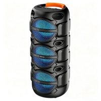 Torre de Altavoces para Fiestas con Woofer Triple X3 de 8 Pulgadas, 5 Botones, Bluetooth Inalámbrico, Micrófono, Pantalla, USB, TF, FM, TWS para Fiestas al Aire Libre