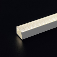 Profilé en aluminium LED SANAG Premium Designer avec RD-22B diffuseur anti-éblouissement à motifs pour un éclairage linéaire sans couture