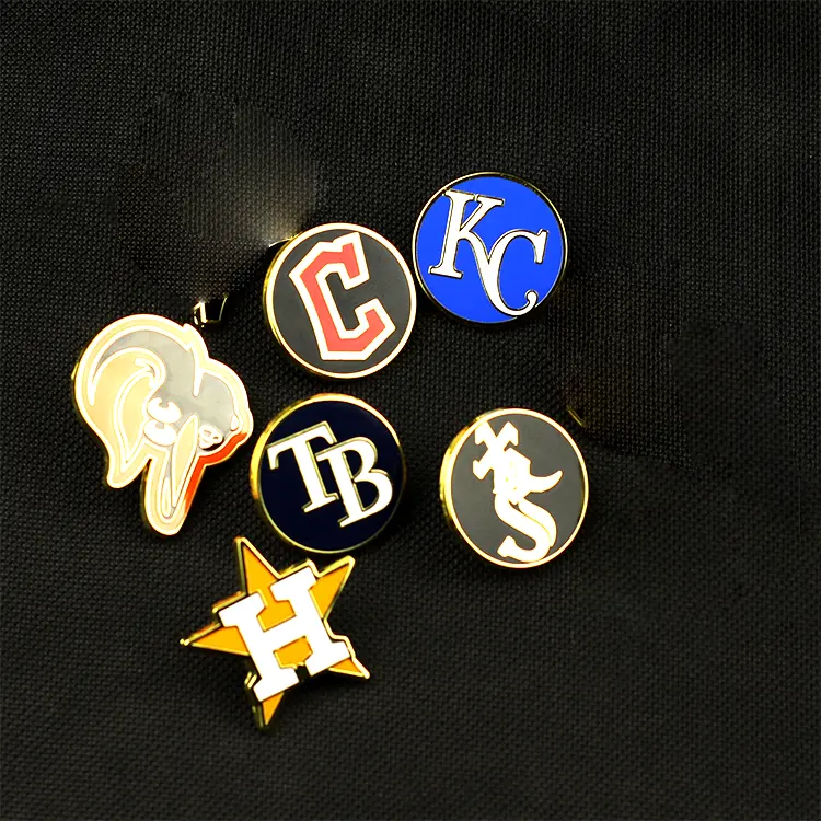 Béisbol Chicago New York Yankees Los Angeles para gorras NFL Metal Badge hat pines para recuerdo