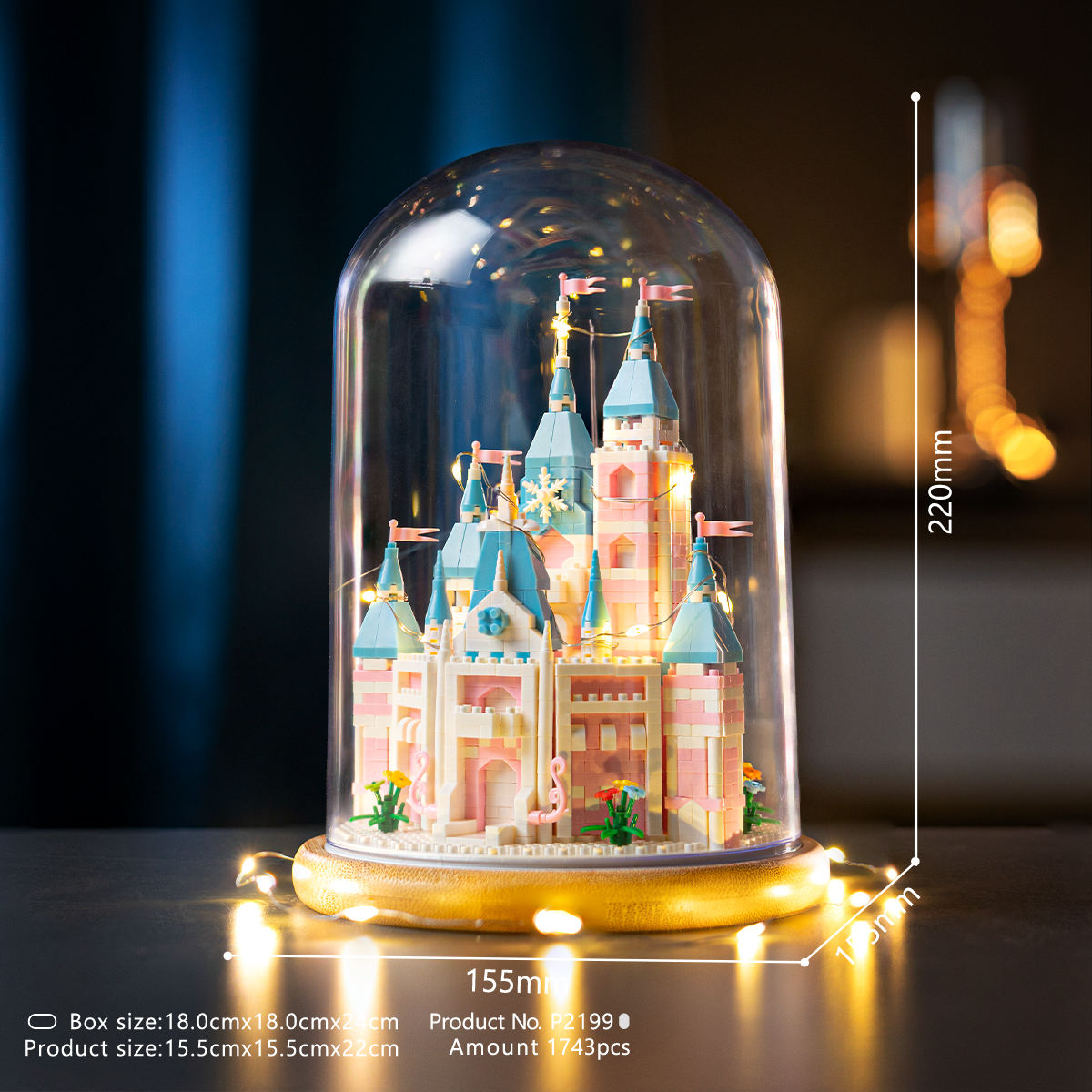 Pink castle [dust cover light wooden base]]