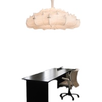 Plafonnier suspendu en soie, design créatif moderne, minimaliste, luminaire décoratif d'intérieur, idéal pour un restaurant
