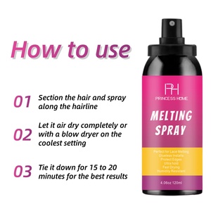 Spray Fixateur Personnalisé avec Logo 120ml – Fixation Forte, Doux pour la Peau, Résistant à l'Huile, Séchage Rapide pour Perruques Lace Frontal - Product Image 5