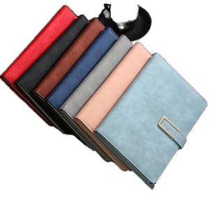 2025 cuadrícula de puntos académica personalizada A5 cuaderno de tapa dura planificador diario diarios con cuero magnético de Pu para uso de oficina de bolígrafo - Product Image 1