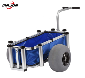 รถเข็นล้อบอลลูนอลูมิเนียมขนาด 12 นิ้วแบบพกพาสำหรับตกปลาและชายหาด - Product Image 5