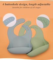 Bandana en coton imperméable sans Bpa bavoirs en silicone pour tout-petits et bébés