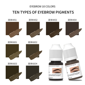 Encre liquide pour tatouage de sourcils PMU à marque privée, pigment organique pour microblading, couleur pour maquillage permanent et art corporel - Product Image 2