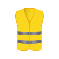 Expédition rapide OEM, visibilité 300 m, vente en gros à bas prix, gilet de sécurité respirant, imperméable, ANSI Classe 2, EN ISO 20471 Classe 2, personnalisé