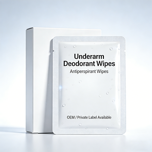 <span class=keywords><strong>Lingettes</strong></span> <span class=keywords><strong>déodorantes</strong></span> pour les <span class=keywords><strong>aisselles</strong></span>, <span class=keywords><strong>lingettes</strong></span> nettoyantes corporelles anti-transpirantes, <span class=keywords><strong>lingettes</strong></span> humides rafraîchissantes emballées individuellement, marque privée - Product Image 1