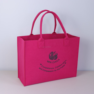 Bolsas de Compras Cuadradas Modernas de Fieltro PET, Personalizables, Ecológicas, Bolsas Promocionales de Mano - Product Image 2