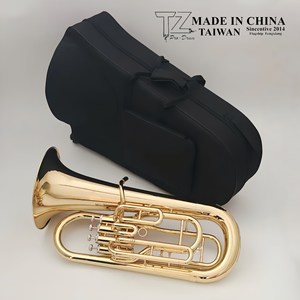Euphonium Bb plat à 4 pistons laqué or, corps en laiton, <span class=keywords><strong>instrument</strong></span> de musique professionnel pour orchestre, directement de l'usine - Product Image 4