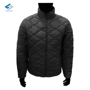 Oem Custom Gewatteerd Jack Outdoor Winter Lichtgewicht Nylon Gewatteerde Bubble Jack Puffer Jassen Met Opstaande Kraag