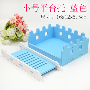 Plataforma pequeña para jaula de hámster, juguete rectangular de PVC duradero para interiores, 47cm - Product Image 4