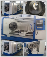 Tour horizontal à lit plat CNC robuste QK1352 |   Machine à fileter les tuyaux à double/unique broche, grande portée 520 mm, pour tiges de puits pétroliers